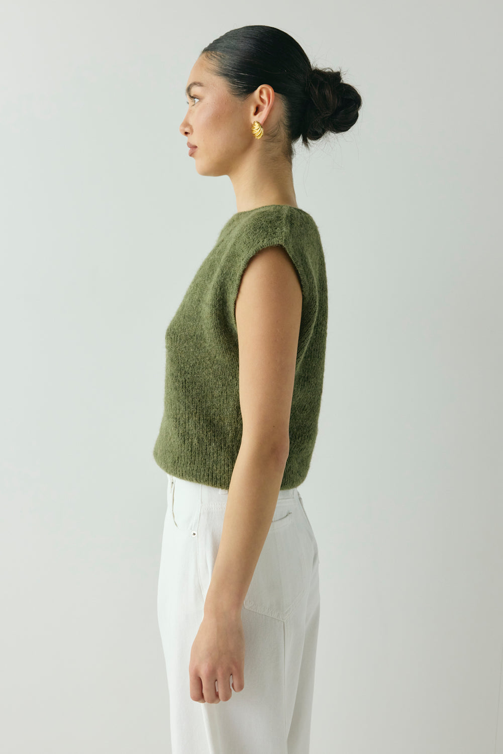Greta Knit Top Olive