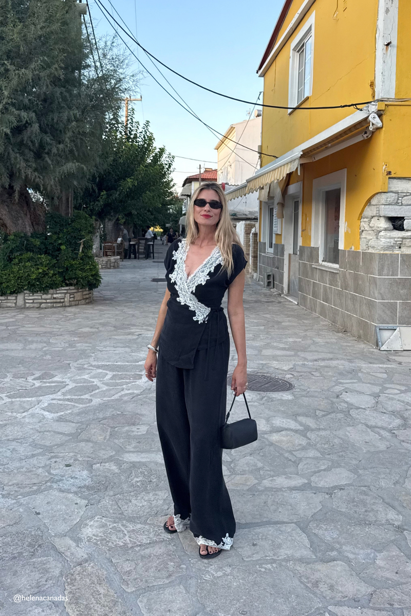 Felicity Lace Top Black