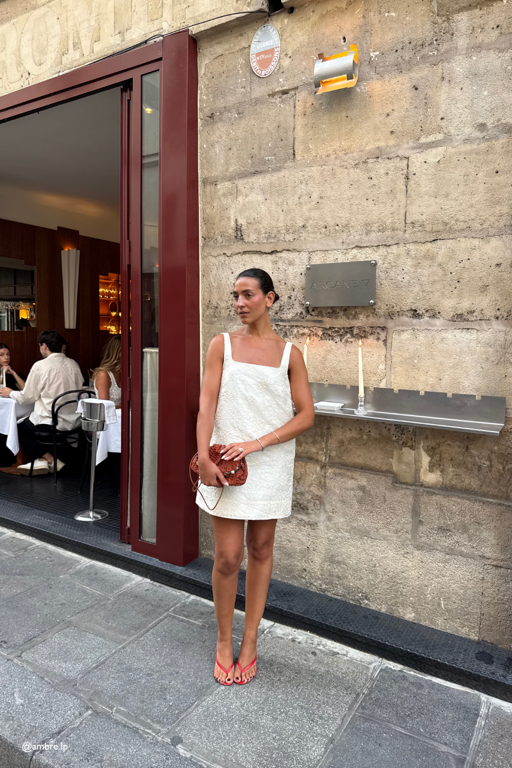 Flora Anglaise Mini Dress Cream