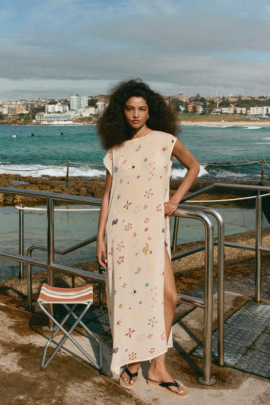 Solaire Sheer Maxi Dress Pia - size:Carol:AU 6 / US 2