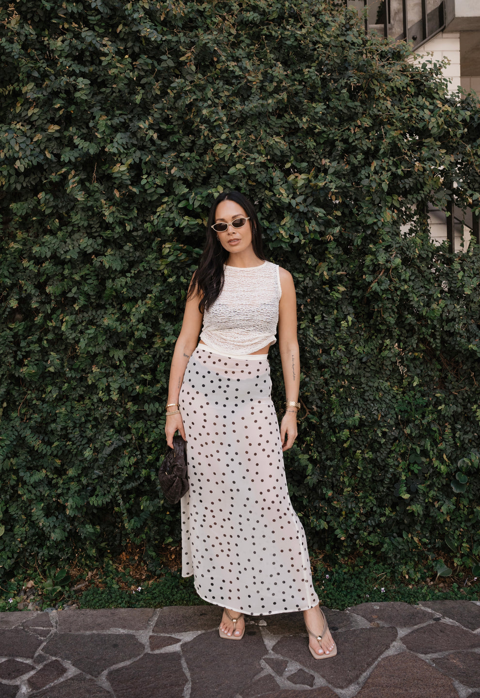 Alexis Lace Top Cream