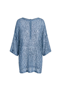 Arden Sequin Top Navy