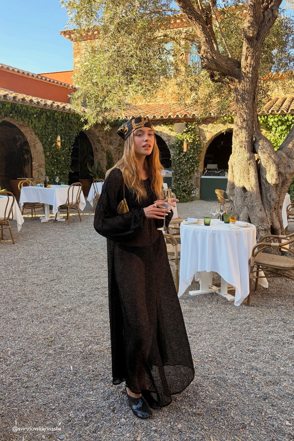 Fleur Sheer Maxi Dress Black