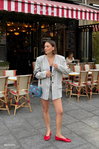 Bennett Blazer Grey Stripe