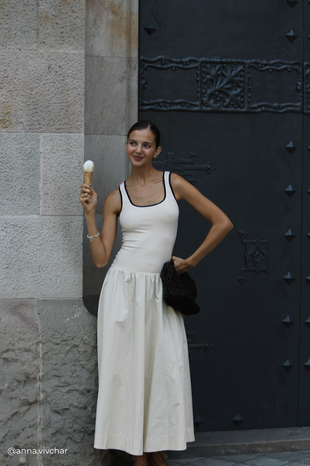 Milena Maxi Dress Cream - size:Anna:AU 6 / US 2