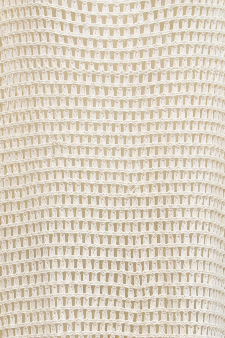 Cora Crochet Midi Dress Cream