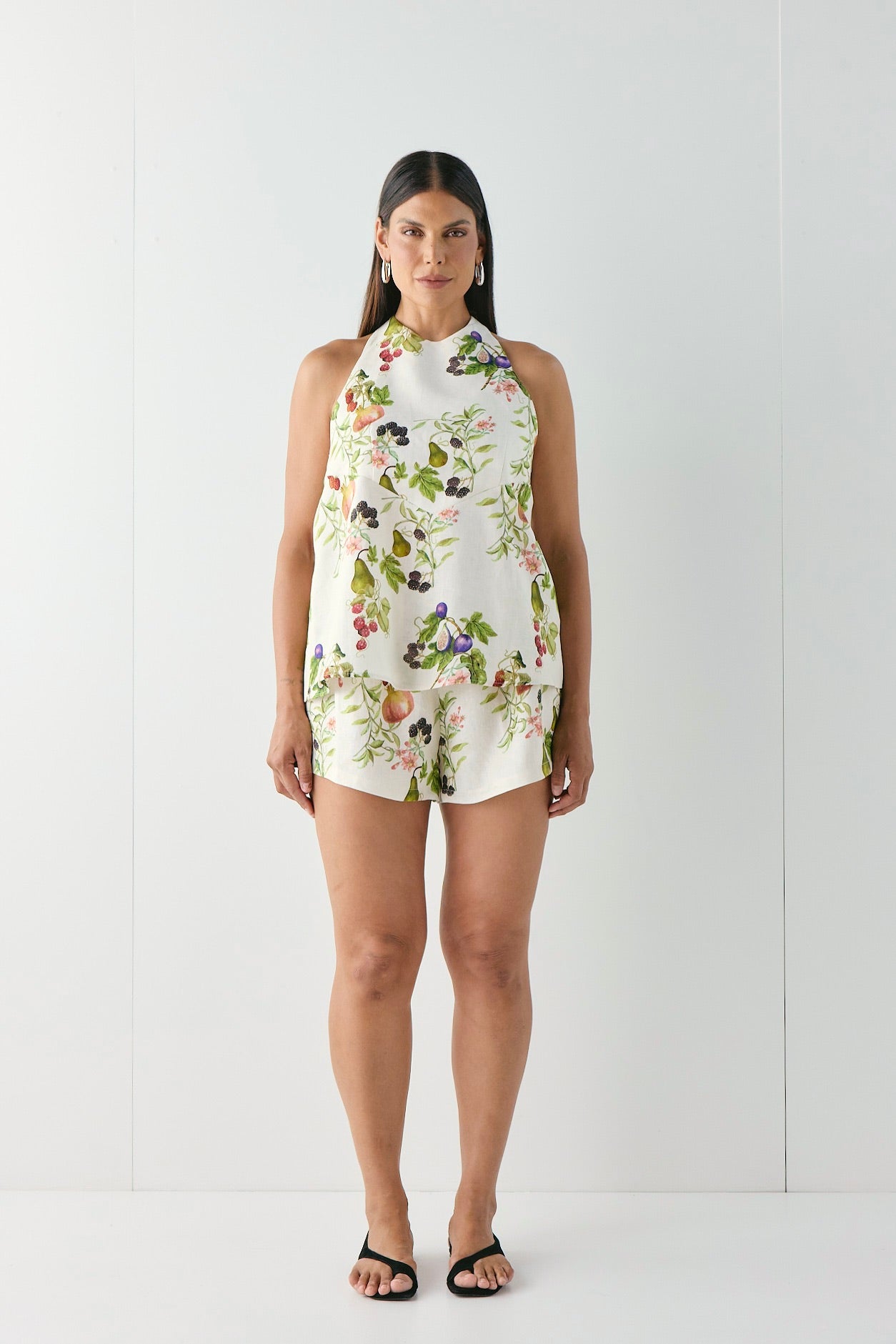 Sierra Linen Top Orchard 