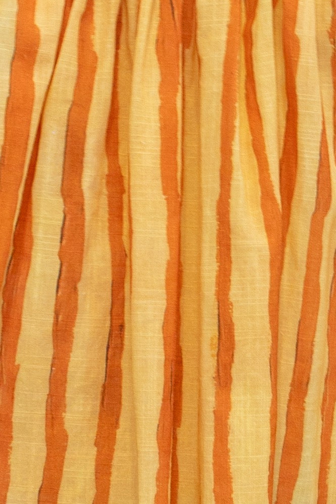 Malia Linen Smock Mini Dress Stripe
