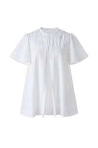 Henriette Smock Top White
