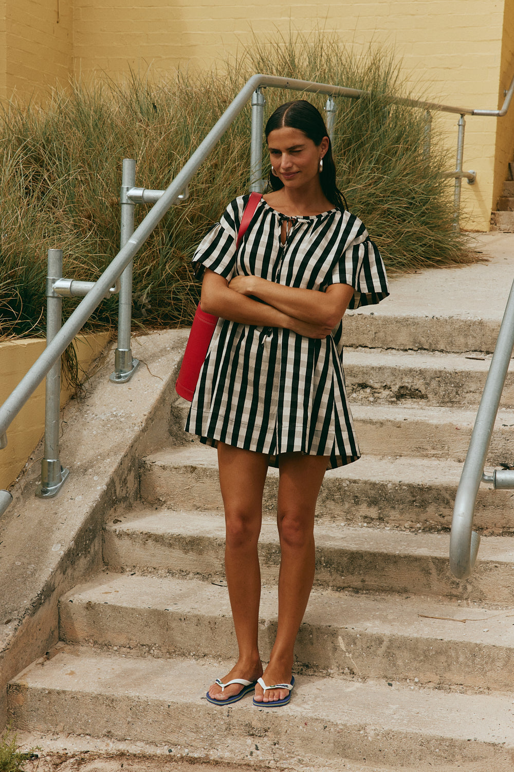 Quinn Mini Dress Black Check 