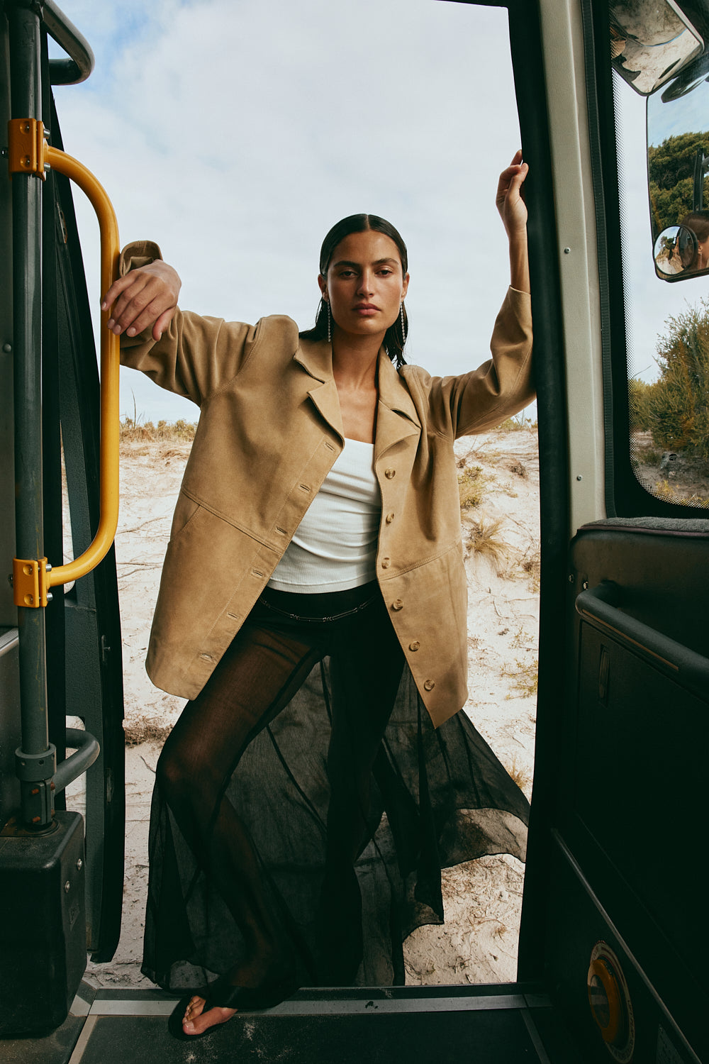 Preston Suede Jacket Camel - size:Sophia:AU 8 / US 4