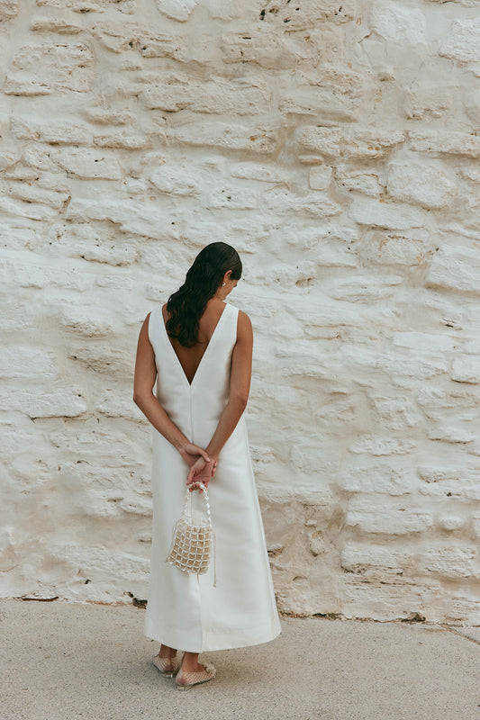 Fairfax Maxi Dress Cream - size:Sophia:AU 8 / US 4