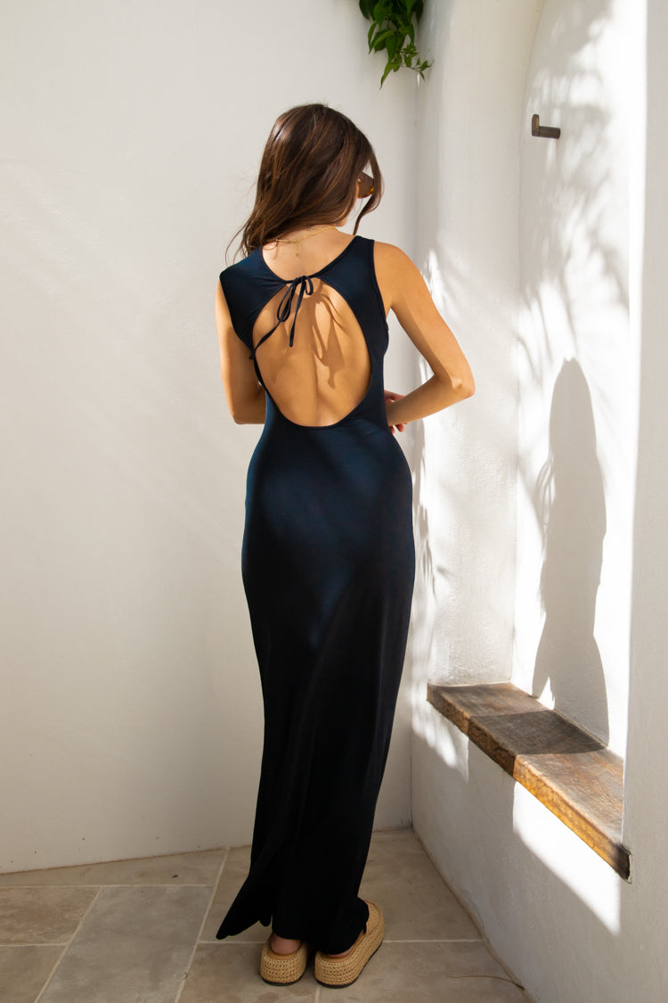 VRG GRL Giovanna Maxi Dress // Black