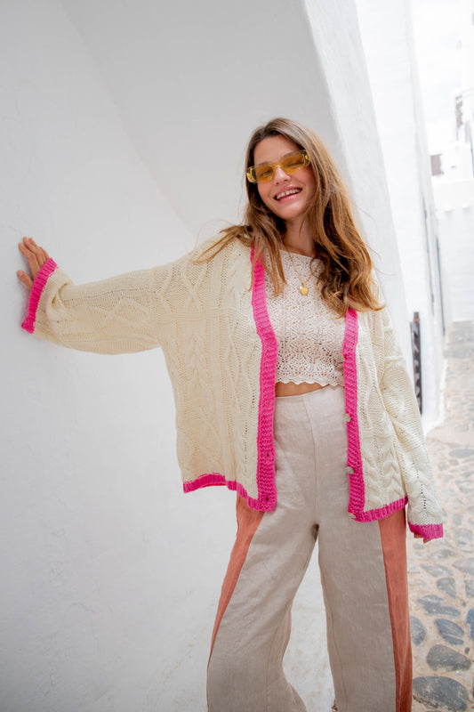 VRG GRL Lola Knit Cardigan // Cream