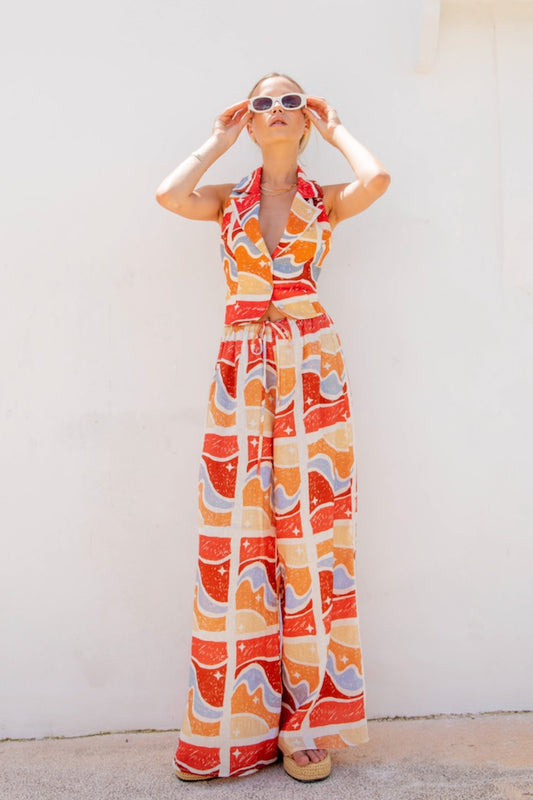 VRG GRL Athena Linen Pants // Sunset Hour
