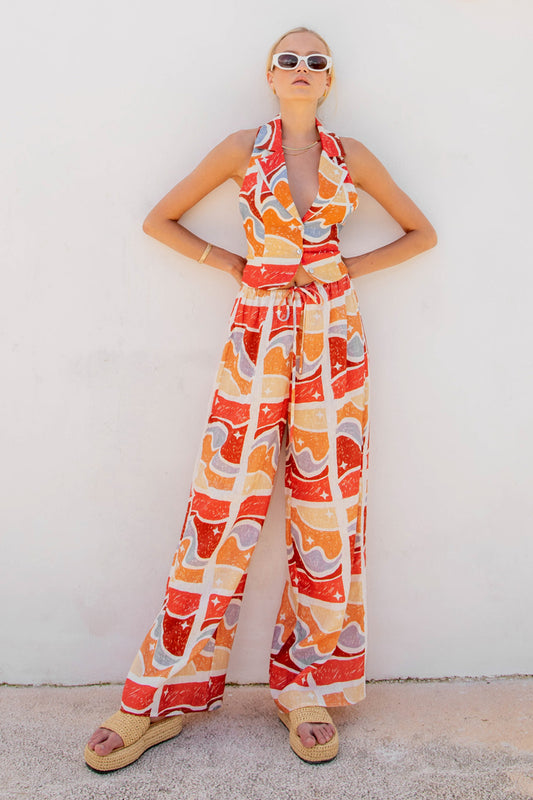 VRG GRL Athena Linen Pants // Sunset Hour