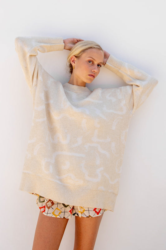 VRG GRL Stella Knit Jumper // Cream