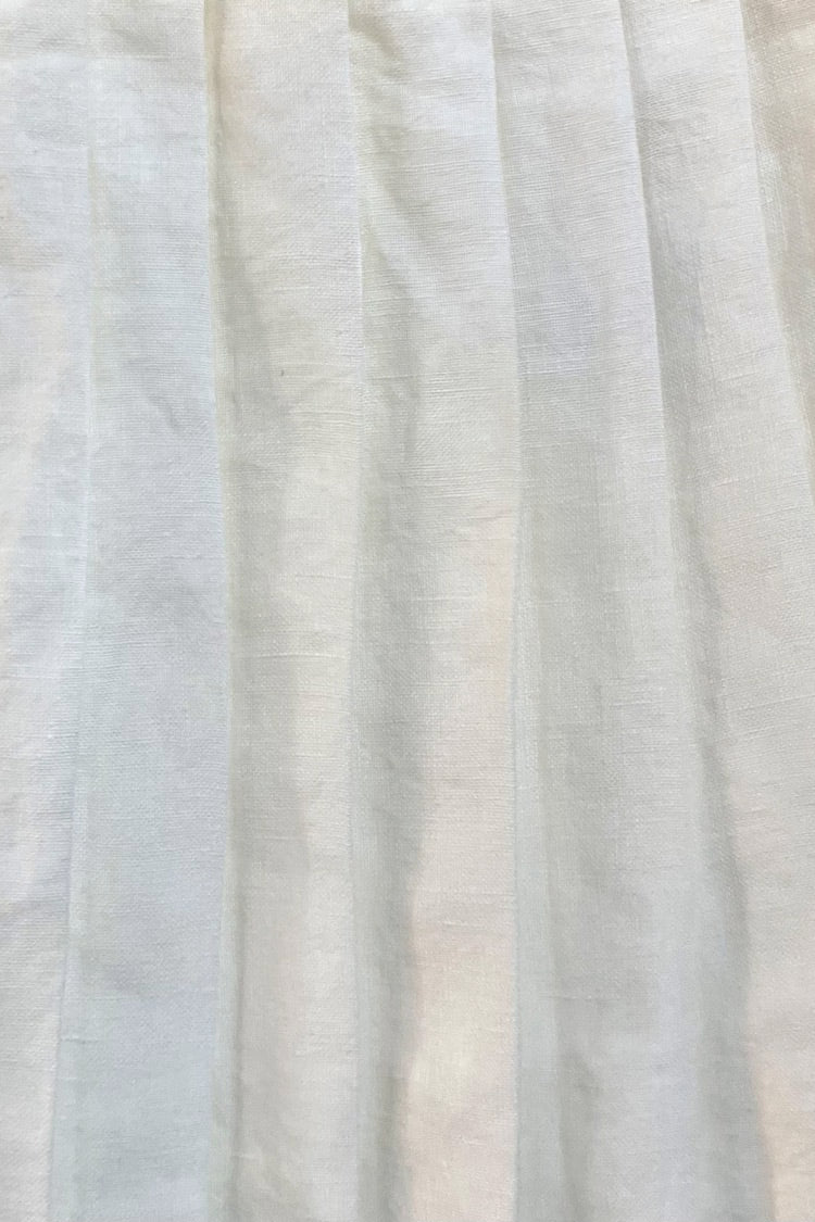 VRG GRL Sicilia Linen Mini Skirt // White