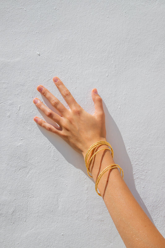 Ishta Bangle Set // Gold
