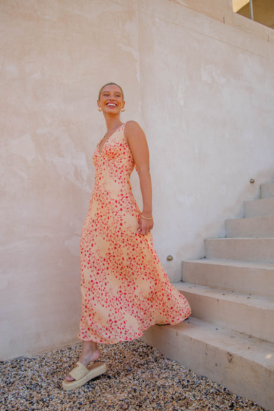 VRG GRL Power To Bloom Bias Cut Maxi Dress // Alila