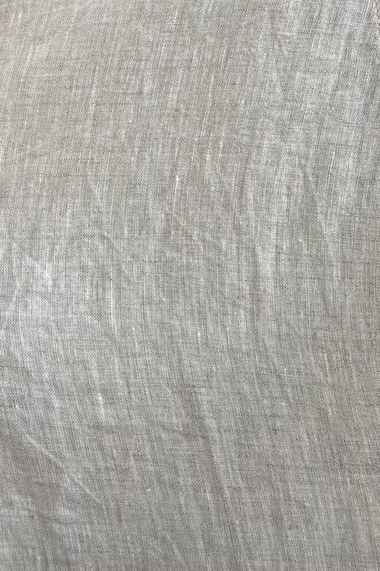 VRG GRL il Castello Linen Smock Midi Dress // Grey Marle