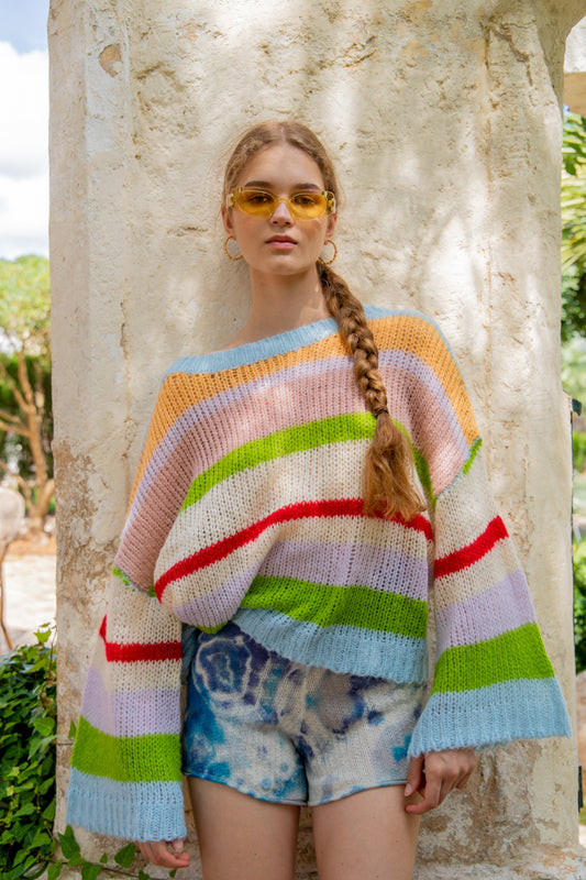 VRG GRL Jedda Knit Jumper // Stripe