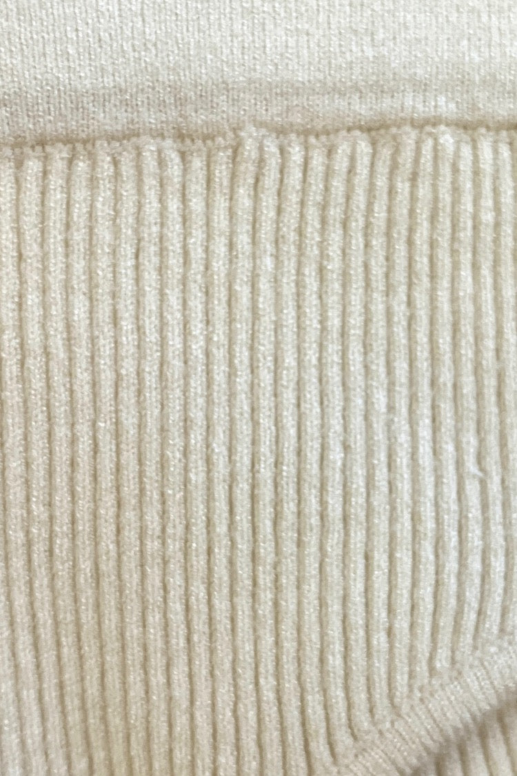 VRG GRL Innovation Knit Crop Top // Cream