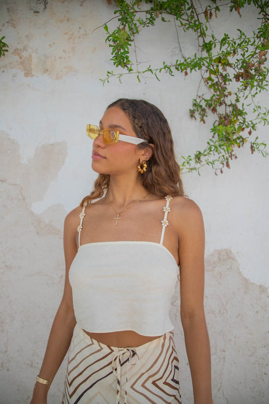 VRG GRL Floria Cami // Cream