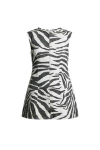 Lolita Denim Mini Dress Zebra