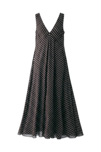 Maeve Maxi Dress Chocolate Polka Dot