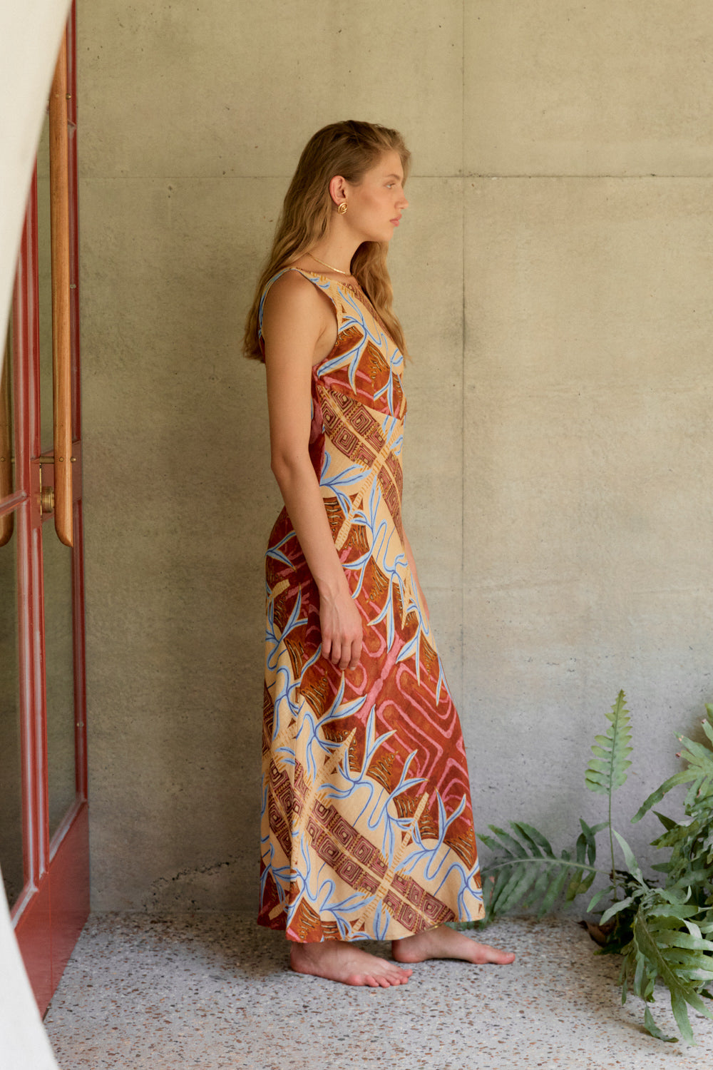 Art Of Bloom Bias Cut Maxi Dress X Emma Rushton