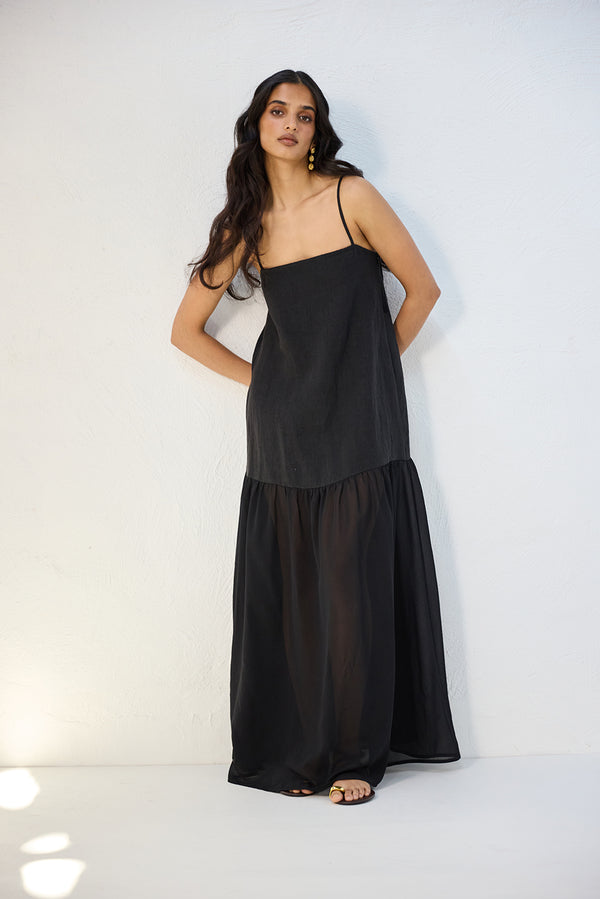 Nora Striped Maxi Dress main image 1