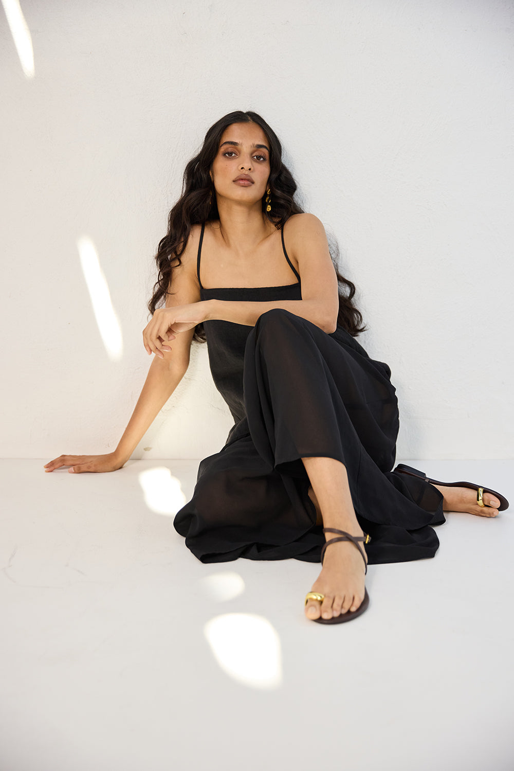Norah Ruched Maxi Dress