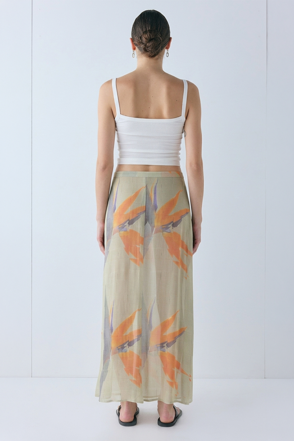Vilma Sheer Maxi Skirt Paradise