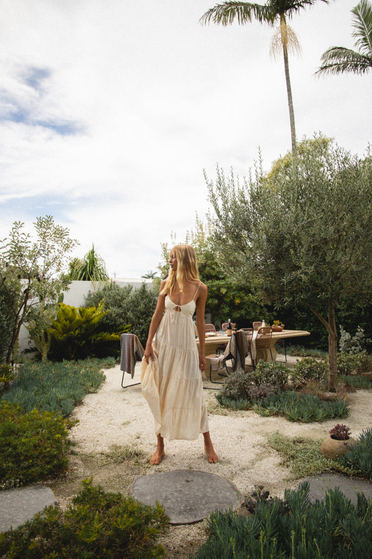 VRG GRL Summer In Capri Midi Dress // Cream